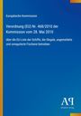 Text: Verordnung (EU) Nr. 468/2010 über Schiffe mit illegaler Fischerei. Blaues Cover mit gelbem Rand, Antiphon Verlag Logo.