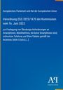 Ein blauer Hintergrund mit weißem Text über eine EU-Verordnung zu Ökodesign-Anforderungen für Smartphones und Tablets. Unten steht "Antiphon Verlag". Links oben ein Streifen in Gelb.