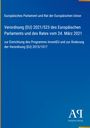 Verordnung (EU) 2021/523 des EP und Rates vom 24. März 2021, Einrichtung des InvestEU Programms. Blaues Cover, Logo unten.