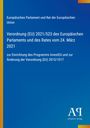 Text über EU-Verordnung, InvestEU-Programm. Links gelber, rechts blauer Hintergrund. Unten rechts Logo "Antiphon Verlag".