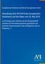 Verordnung (EU) 2019/818 zur Interoperabilität von EU-Informationssystemen; blaues Hintergrunddesign.