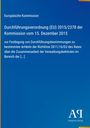 Europäische Kommission, Verordnung (EU) 2015/2378 vom 15. Dezember 2015. Blauer Hintergrund, Antiphon Verlag Logo.