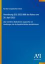 Verordnung (EU) 2023/888 vom 28. April 2023 über Maßnahmen gegen Handlungen, die Moldau destabilisieren. Blaues Design.