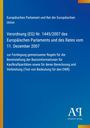 Verordnung (EG) Nr. 1445/2007 zur Festlegung gemeinsamer Regeln für Kaufkraftparitäten; blaues Cover mit Logo unten.