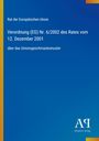 Text: "Rat der Europäischen Union Verordnung (EG) Nr. 6/2002 des Rates vom 12. Dezember 2001 über das Gemeinschaftsgeschmacksmuster", blau mit gelben Streifen, Logo unten.