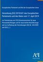 Verordnung (EU) 2019/631 zur Festsetzung von CO2-Emissionsnormen. Blau mit gelbem Rand, Logo „Antiphon Verlag“.