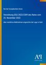 Rat der Europäischen Union: Verordnung (EU) 2022/2309 vom 25. November 2022 zu restriktiven Maßnahmen in Haiti. 