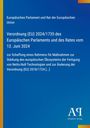 Europäische Verordnung über Netto-Null-Technologien vom 13. Juni 2024. Blaues Design mit gelben Akzenten.