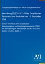 Text über Verordnung (EU) 2018/1240 zu ETIAS. Oben ist der Titel, unten rechts ein weißes Logo „Antiphon Verlag“.