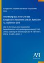 Text: Verordnung (EU) 2018/1240 über ETIAS, Änderungen Nr. 1077/2011. Blauer Hintergrund, gelber Rand, Verlag-Logo unten.