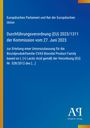 Durchführungsverordnung (EU) 2023/1311 vom 27. Juni 2023, blauer Hintergrund, gelber Streifen links. Logo: Antiphon Verlag.