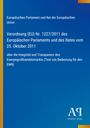 Verordnung (EU) Nr. 1227/2011, Europäisches Parlament, Energiegroßhandelsmarkt, Antiphon Verlag-Logo unten rechts.