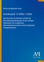 Text oben: "Rat der Europäischen Union Verordnung Nr. 31 (EWG) 11 (EAG)". Unten ein stilisiertes Logo auf blauem Hintergrund.