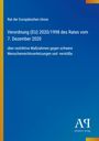 Verordnung (EU) 2020/1998 des Rates vom 7. Dezember 2020. Blauer Hintergrund, gelber Rand. Logo unten rechts.