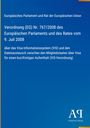 Text: "Verordnung (EG) Nr. 767/2008...Visa-Informationssystem (VIS)...kurzfristigen Aufenthalt." Blauer Hintergrund, Verlagslogo.