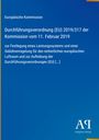 Text über eine EU-Durchführungsverordnung von 2019. Europäische Kommission erwähnt. Unten ein Logo von Antiphon Verlag.