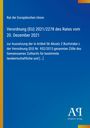 Verordnung (EU) 2021/2278 des Rates vom 20. Dezember 2021 über die Aussetzung bestimmter landwirtschaftlicher Zölle.