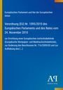 Titel: Verordnung (EU) Nr. 1095/2010 zur Errichtung einer EU-Aufsichtsbehörde. Blaues Cover mit gelbem Rand.