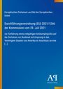 Text über EU-Verordnung zu Antidumpingzoll für Biodiesel aus den USA. Blau mit gelben Streifen. Logo: Antiphon Verlag.