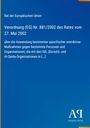 Verordnung (EG) Nr. 881/2002 des Rates; blaues Layout, gelbe Streifen, Logo: Antiphon Verlag.