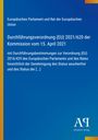 Text: "Durchführungsverordnung (EU) 2021/620 der Kommission vom 15. April 2021". Blaues Design mit gelbem Streifen.