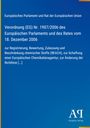 Verordnung (EG) Nr. 1907/2006 zu REACH von 18. Dezember 2006. Blauer Hintergrund, gelber Streifen links. Logo unten rechts.