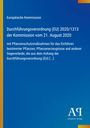 Text: Durchführung von Pflanzenschutzmaßnahmen der EU. Design mit blauem Hintergrund und gelbem Rand. Logo unten.