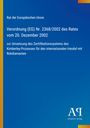 Verordnung (EG) Nr. 2368/2002; Kimberley-Prozess für Rohdiamanten; Blaues Cover mit gelbem Rand, "Antiphon Verlag" Logo.