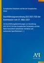 Europäische Verordnung zu Verfahren und technischen Spezifikationen, blauer Hintergrund, Logos unten.