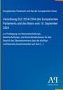 Verordnung (EU) 2024/2594 des Europäischen Parlaments vom 18. September 2024. Blau mit gelbem Rand, Antiphon Verlag Logo.