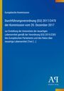 Europäische Kommission: Verordnung (EU) 2017/2470, neuartige Lebensmittel. Blauer Hintergrund, Logo unten rechts.