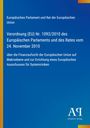 Verordnung (EU) Nr. 1092/2010 zur Finanzaufsicht der EU. Blauer Hintergrund mit gelbem Streifen links.