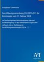 Europäische Kommission, Verordnung über Leistungssystem und Gebührenregelung für europäischen Luftraum. Unten Logo.