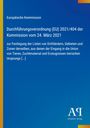 Durchführungsverordnung (EU) 2021/404 der Kommission. Blauer Hintergrund mit gelber Leiste, Logo „Antiphon Verlag“.