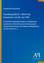Text: "Europäische Kommission Verordnung (EG) Nr. 1484/95 der Kommission vom 28. Juni 1995."  
Ein blauer Hintergrund mit Texten in Weiß. Links ein gelber Streifen, unten ein Verlagslogo.