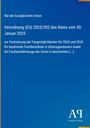 Verordnung (EU) 2025/202 des Rates vom 30. Januar 2025 zur Fischereiregelung. Blaues Hintergrunddesign und Logo.