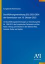 Europäische Kommission: Durchführungsverordnung (EU) 2023/2834; Antiphon Verlag Logo. Blauer Hintergrund mit farbigem Rand.