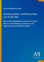 Text über EU-Verordnung zu Belarus und Ukraine. Blauer Hintergrund, gelber Streifen links, Logo "AR Antiphon Verlag" unten.