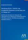 Europäische Kommission: Verordnung (EU) Nr. 1169/2011 betreffend Verbraucherinformation zu Lebensmitteln. Blaues Cover.