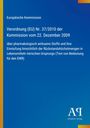 Text über EU-Verordnung zu pharmakologisch wirksamen Stoffen, blauer Hintergrund, rechts unten Antiphon Verlag.