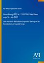 Text: „Verordnung (EG) Nr. 1183/2005 des Rates vom 18. Juli 2005“. Blaues Cover, gelber Rand links. Logo unten rechts.