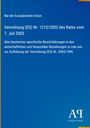 Text: Rat der Europäischen Union – Verordnung (EG) Nr. 1210/2003, 7. Juli 2003. Blaues Cover mit Antiphon Verlag-Logo.