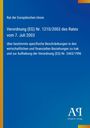 Verordnung (EG) Nr. 1210/2003 über wirtschaftliche und finanzielle Einschränkungen zu Irak. Blaues Design mit gelbem Rand.