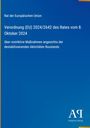 Text über EU-Verordnung zu restriktiven Maßnahmen gegen Russland. Blaues Cover mit Antiphon Verlag Logo.