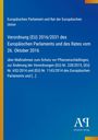 Verordnung (EU) 2016/2031 des Europäischen Parlaments zum Schutz vor Pflanzenschädlingen. Blau mit EU-Logo.