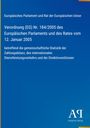 Text über Verordnung (EG) Nr. 184/2005 über EU-Statistik der Zahlungsbilanz. Blaues Cover mit Antiphon Verlag Logo.