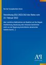 Rat der Europäischen Union, Verordnung (EU) 2022/263 vom 23. Februar 2022. Blaues Layout mit gelbem Streifen links.