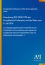 Verordnung (EU) 2018/1139 zur Zivilluftfahrt; blauer Hintergrund mit gelben und orangenen Akzenten. Logo "Antiphon Verlag".