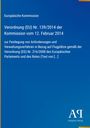 Europäische Kommission, Verordnung (EU) Nr. 139/2014, Flughafenanforderungen. Blaues Design, Logo: Antiphon Verlag.