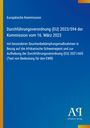 Europäische Kommission, Verordnung (EU) 2023/594, Afrikanische Schweinepest, Aufhebung Verordnung (EU) 2021/605.